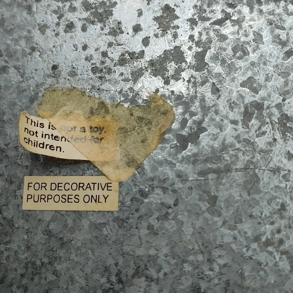 Nesting Canister Galvanized Steel Retro Style Lid 10in X 5.5in B40.1GA4040